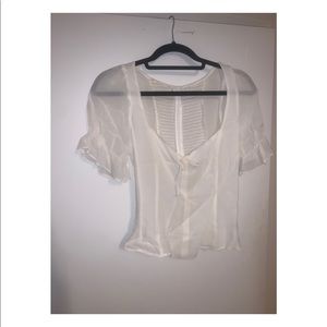 Reformation White Blouse